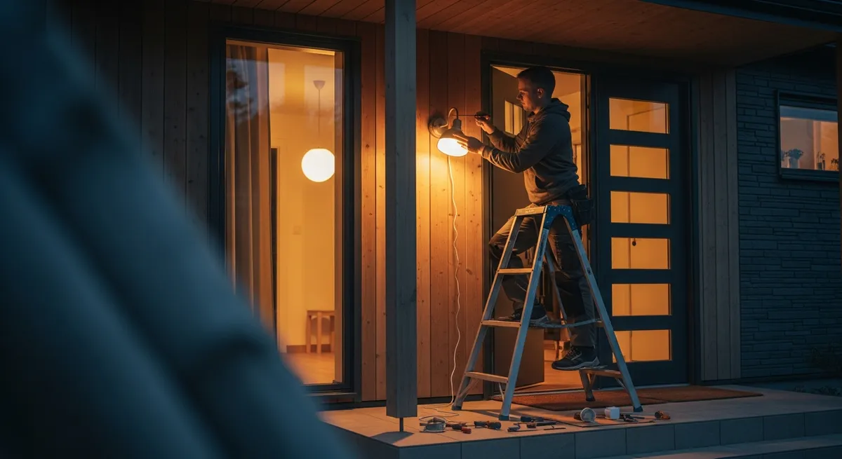 Anleitung zum Anbringen von Außenleuchten