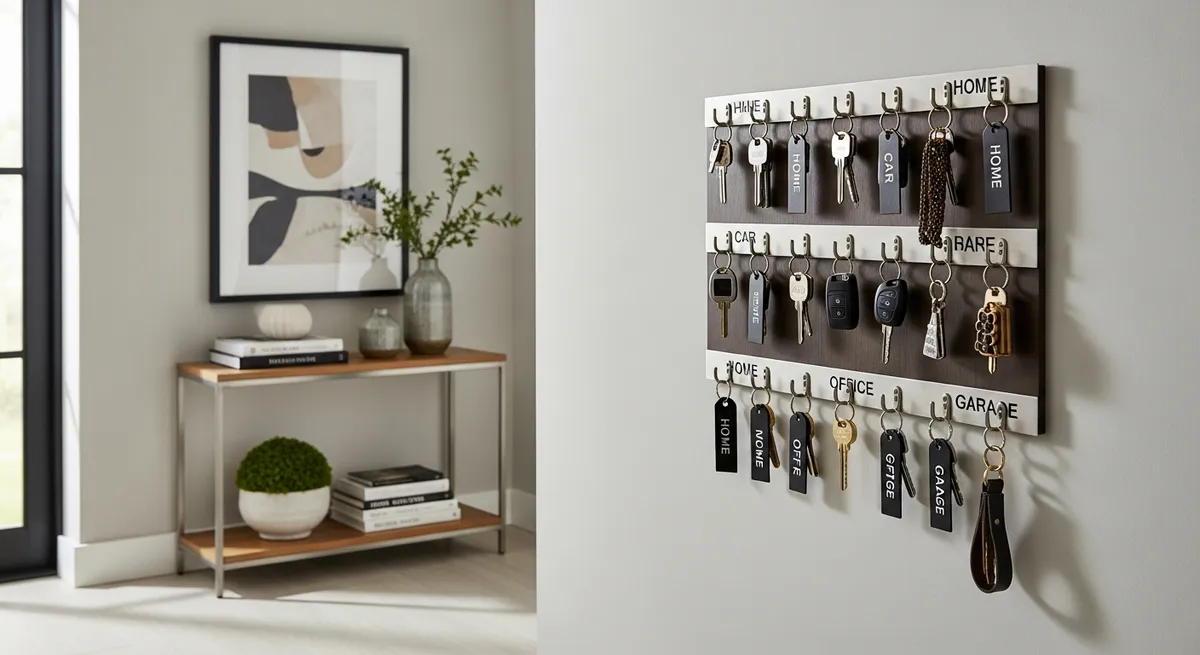 Anleitung zum Anbringen von Schlüsselbrettern im Eingangsbereich