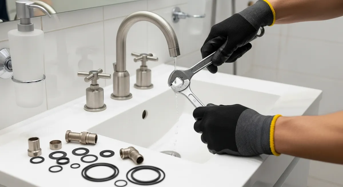 Anleitung zum Reparieren von beschädigten Badarmaturen