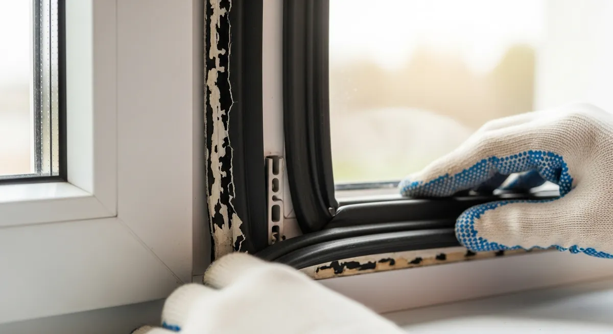 Anleitung zum Reparieren von beschädigten Fensterdichtungen