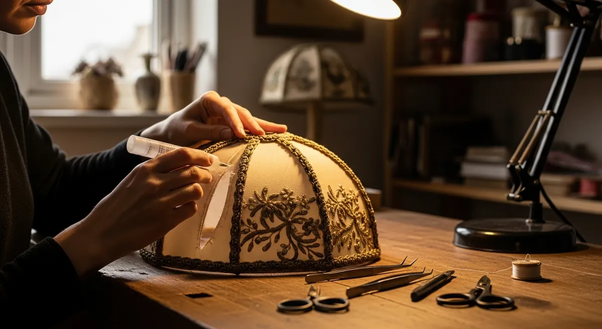 Anleitung zum Reparieren von beschädigten Lampenschirmen