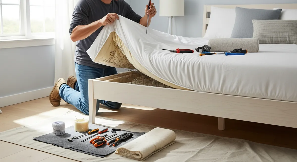 Anleitung zum Reparieren von beschädigten Matratzen