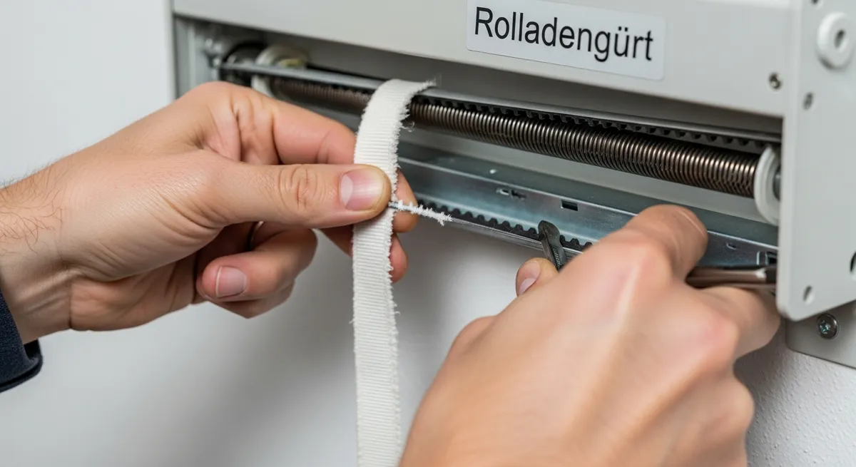 Anleitung zum Reparieren von beschädigten Rollladengurten