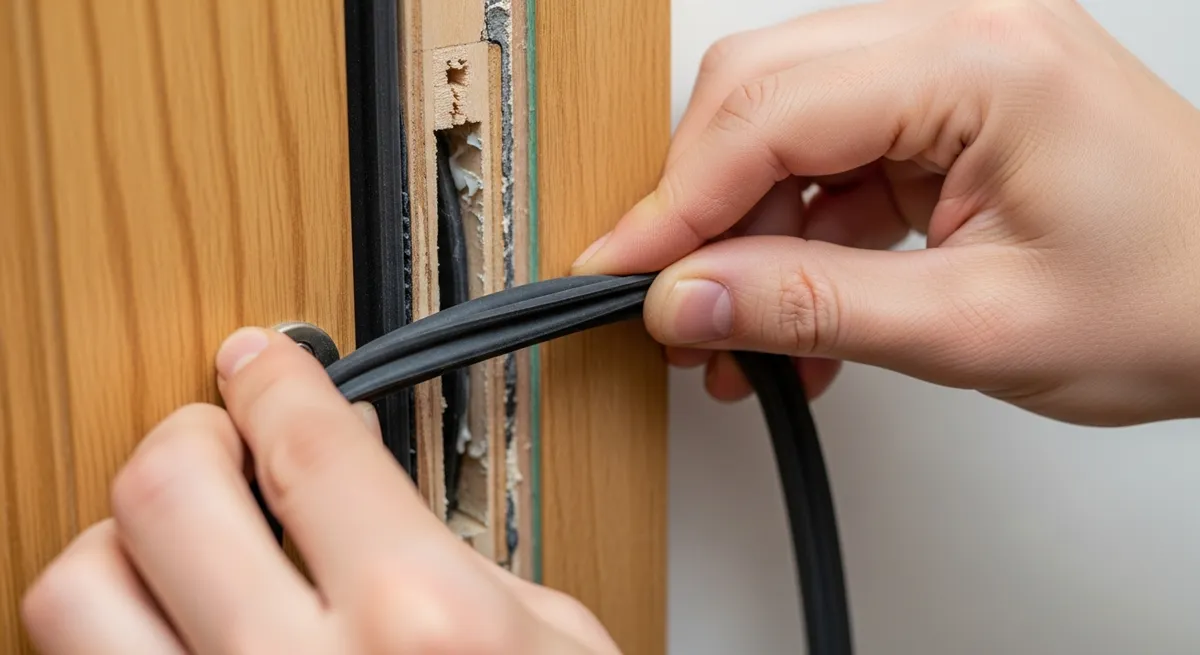 Anleitung zum Reparieren von beschädigten Türdichtungen
