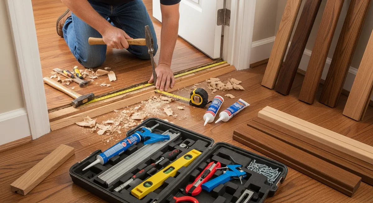 Anleitung zum Reparieren von beschädigten Türschwellen