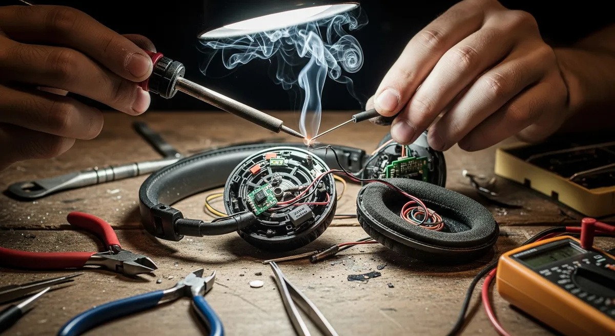 Anleitung zum Reparieren von defekten Kopfhörern