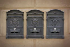 Edelstahl Doppelbriefkasten