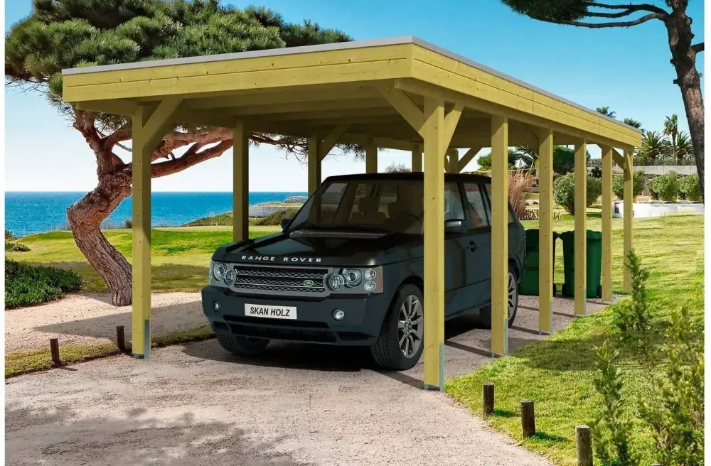 Holzcarport: welche Holzart hält, was Kesseldruckimprägnierung leistet und was nicht