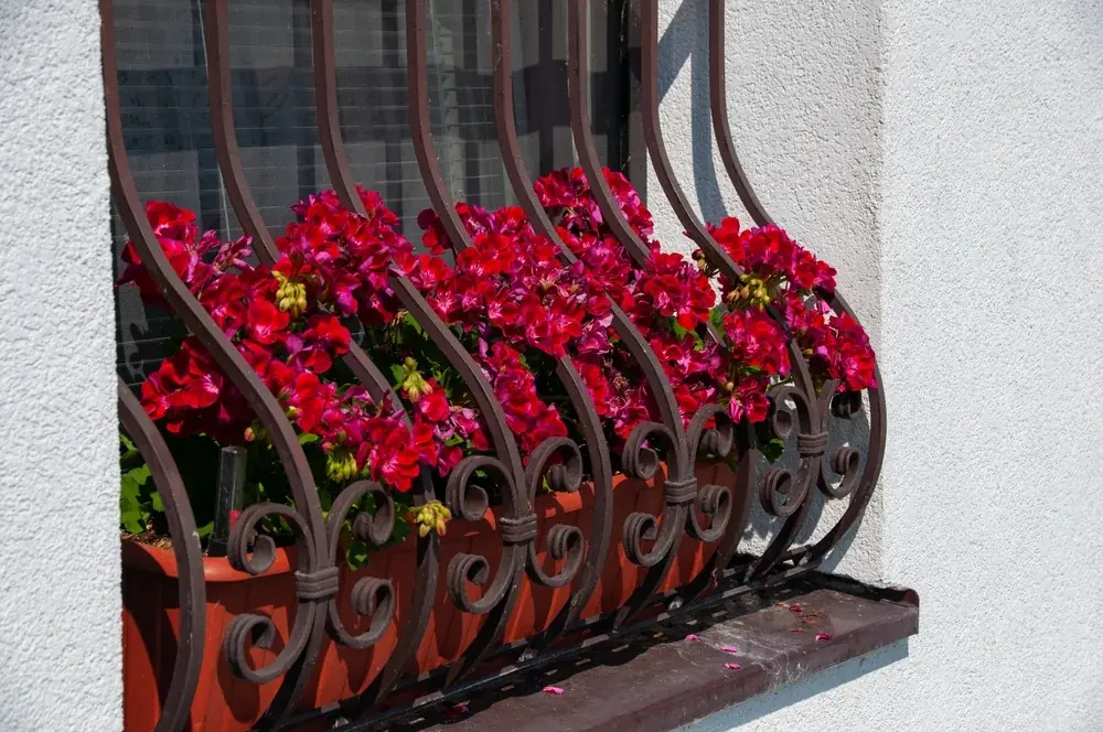 Fensterbankhalterungen für Blumentöpfe sicher anbringen