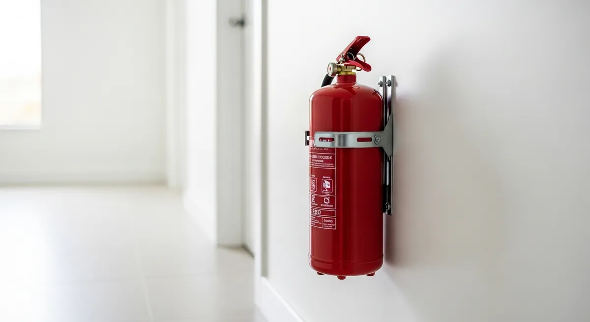 So montieren Sie eine Halterung für den Feuerlöscher im Haus