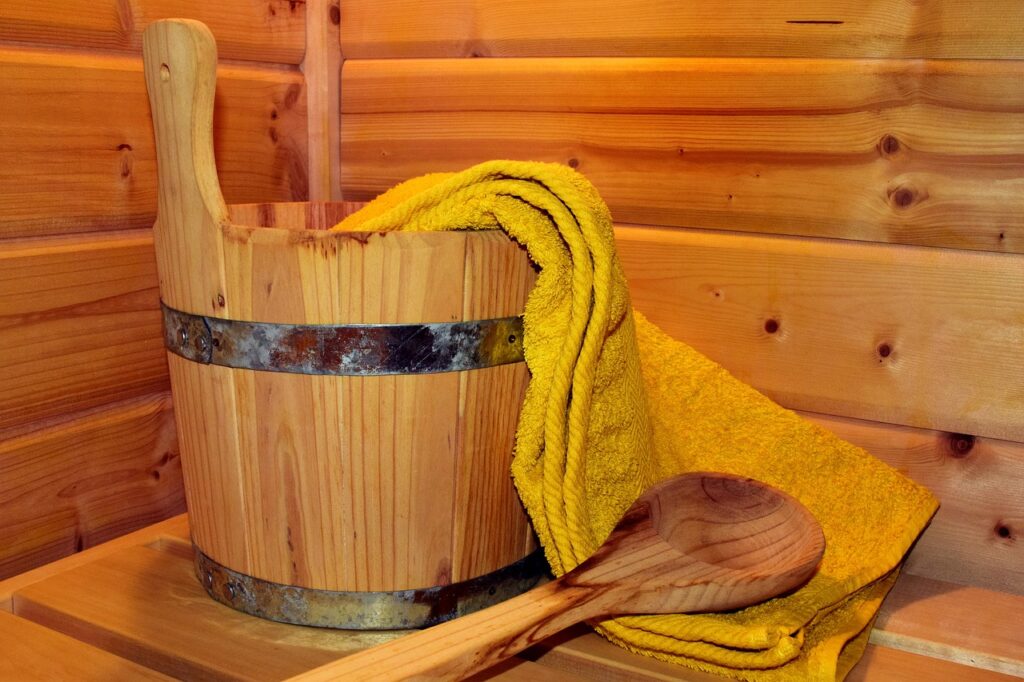 sauna, relax, wooden sauna